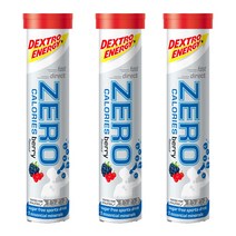 DEXTRO 덱스트로 에너지 타블릿 20정 3개 베리 Electrolyte sport tablets zero calorie drink