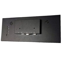 광고용모니터 12.3 인치 금속 케이스 바 모니터 1920*720 IPS 패널 디스플레이 지원 게임 콘솔/라즈베리 파, 02 JP 플러그