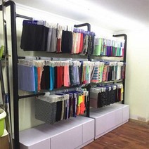 원단 파이프행거 철제 행거 천 샘플 진열대 거치대, 블랙 칼럼 블랙 공식 규격