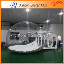 풍선 버블 트리 텐트 풍선 쇼 하우스 famaily 뒤뜰 캠핑 텐트 0.45mm pvc carpas de 캠핑 2-4 페르소나 룸, 3m 직경, 하얀색