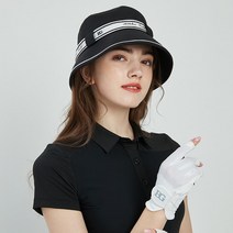 골프모자 BLKTEE-여성용 골프 모자 플라워 라운드 선바이저 빅 브림 패션 하이 엔드 여성용, [02] Black