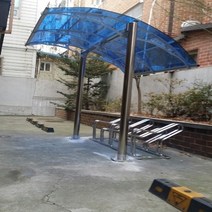 캐노픽스 1500x3000 차양 비가림 비가림막 렉산 지붕 주택 어닝 테라스 가림막 상가캐노피, 렉산_블루/브라켓_블랙/파이프_블랙