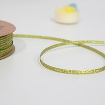 리본벨리 슈퍼금사리본 3mm, 38m, 연두