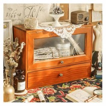 복고풍 우드 캐비넷 플립 틈새 수납장 일자형, @미래@상품선택!!