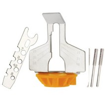 체인톱 연삭기기 톱날 엔진톱날 전기톱 엔진톱 연마기기 체인톱날 샤프닝 키트 전기 그라인더 폴리싱 어태치먼트 세트 톱 체인 툴 드릴 로터리 액세서리, Orange