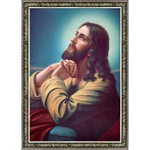 썬앤트리 예수의 기도 종교화 1000피스 직소퍼즐액자 HP1041, 퍼즐+앤틱카키액자