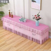 라오농 유럽레이스식탁보 텔러비전선반 탁상보 풀커버 두꺼운 패브릭아트 면패딩 티테이블커버 레이스 침대협탁 덮개천 먼지방지커버, T03-참신한 베이지색(미끄럼방지타입), C09-50*100*40높이 텔러비전선반