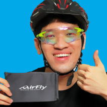 Airfly 에어플라이 스포츠고글 자전거고글 프리미엄 선글라스, [판매1위] 변색렌즈-블랙