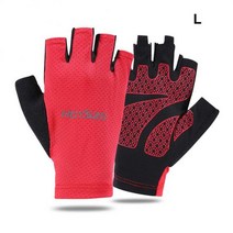 자전거 바이크장갑 사이클링 장갑 하프 핑거 자전거 액체 젤 패드 충격 흡수 산악 2022, 04 Red Gloves_01 M