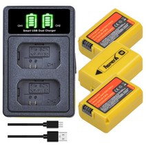 소니 NP FW50 A6000 A6500 A6300 A6400 A7 A7II A7R IIA7S2 A55 NEX-3N RX10 iii Mk iv 용 2160mAh NP-FW50 배터, [06] 3 battery set