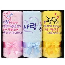 [말씀타올]기도손 성경 메세지 자수 수건선물세트 3P, 고급케이스만, 쇼핑백추가