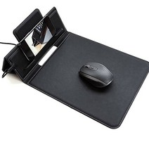 거치형(핸드폰 테블릿도 거뜬) 가봇 무선충전 마우스패드 GAVOT-1-1, 카키2개, 1개