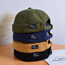 패션모 아메카지룩 숏비니 캐주얼 댄디 스마일 와치캡 h