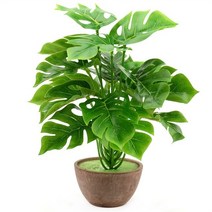 조립식온실 베란다비닐하우스 농자재 18 머리/꽃다발 인공 팜 Monstera 홈 정원에 대 한 화분 거실 파티, 01 1