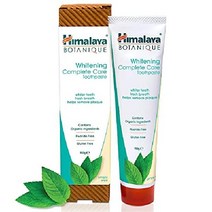 Himalaya Botanique Complete Care 화이트닝 치약 심플하게 민트 깨끗한 구강 더 하얀 치아 신선한 숨결 5.29 oz 4팩, A 민트, 5.29온스(1팩)