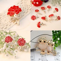 카네이션 뱃지 부엉이 브로치 어버이날 스승의날 선물