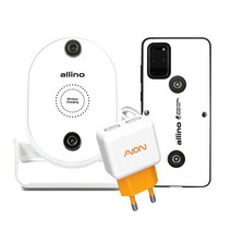 [ 3종 패키지 ] 알리노 오토바이 무선 충전 자석 케이스 + 무선 충전 자석 거치대 + 2구 USB 충전기
