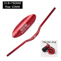 Bucklos mtb 핸들 바 31.825.4mm 자전거 라이저 바 620660720780mm 알루미늄 합금 자전거 핸들 바 사이클링 핸들 바 자전거 부품, 31 8-780-50mm-빨강