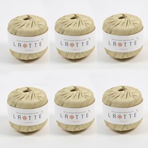[앵콜스] (10+1) 라떼 LATTE 여름 코바늘 모자 가방 뜨개실, (6볼묶음) 31 골드베이지