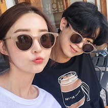 PK글로벌 남녀공용 동그란 라운드 선글라스 패션선글라스 커플선글라스 촬영아이템 여행안경