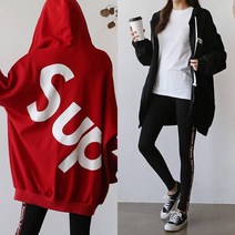 (당일발송/12시이전주문건) 마이비몰 국내제작 빅사이즈 오버핏 슈프 롱 후드집업