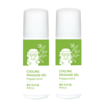 더허브샵 힐링제주 쿨링 마사지겔 페퍼민트, 2개, 75ml