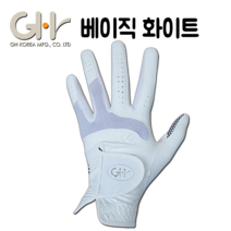 [GHK] GH 여성용 실리콘 양손 골프장갑, 베이직(화이트)