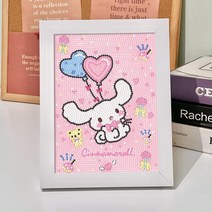Tscorp 산리오 보석십자수 세트 시나모롤 캐릭터 쿠빅 DIY 만들기, 시나모롤E23*18cm