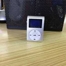 제이즈 미니 Mp3 플레이어 USB 클립 타입 디스플레이 충전식 휴대용 32GB 마이크로 SD TF 카드 스포츠 스피커 이어폰 케이블 포함, [06] Silver, 05 Silver