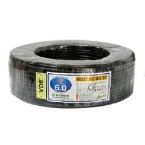 60227 KS IEC 02 KIV 35SQ(MM2) [10M] 배선용전선 KS KC VDE CE인증 70도, BLACK(검정), 1개