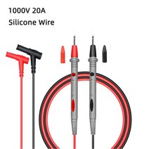 검전기펜멀티 미터 전류전압측정 리드 프로브 디지털 바늘 팁 와이어 펜 케이블 실리콘 1000V 20A 용 스틸, 06 Test Pen C