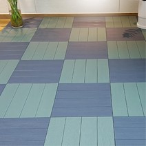 베란다 테라스 조립데크 바닥타일 매트 9P 바닥깔판 조립타일 시공, 다크브라운 9p