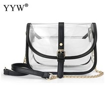 크로와상백 작은 사각형 PVC 투명 가방 여성용 전화 지갑 크리에이티브 숄더 메신저 디자이너 핸드백 20