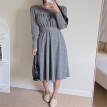 주식회사 브이와이 VY 여자 들러리룩 롱슬리브 허리리본 요크 원피스 (9174851)