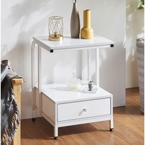 laterior 미니 침대옆협탁 선반 좁은협탁 낮은협탁 침실, 그레이