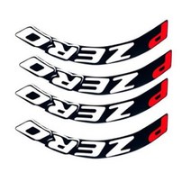 BMW엠블럼 로고 PIRELLI PZERO 3D 자동차 휠 스티커 튜닝, Red P for 4 Trie