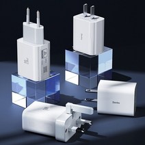 Benks PA46 20W PD 고속 충전 여행용 어댑터 EU 플러그 영국 CN, 01 WHITE_03 UK
