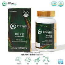 한국바이오웰 한숨패키지 폐 기관지 영양제 60정, 단품