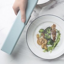 가정용 부착식 남은 음식 포장 랩커터기 분식집 랩컷팅기 카페 수동 싱크대, 화이트