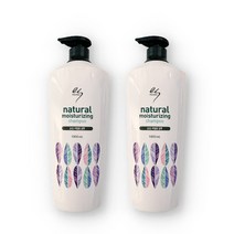 엘라스틴 내추럴 모이스처라이징 손상모발용 샴푸, 2개, 1000ml