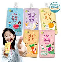 가공식품(브랜드없음) 아이톡톡 과일즙 5가지맛 혼합세트 120ml 30포 사과 배 도라지 당근 비트 착즙주스, 선택완료, 단품없음
