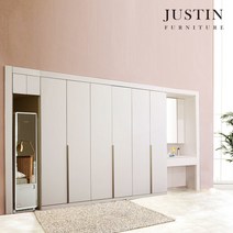 [저스틴퍼니처]퓨어 화장대 붙박이장-360cm(고급형), 붙박이장-360cm