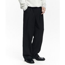 메종미네드 SAINT 투턱 와이드 팬츠 바지 블랙