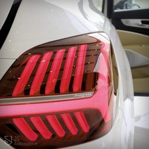 [mansubmall] 더뉴K9 알루미늄 리어램프 패드 몰딩 라인 가니쉬 스크래치방지 패널 트렁크 스티커 엠블렘 드레스업, 실버