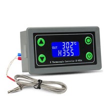 키보드키캡 XY-WT04 High Temperature Digital Thermostat K-Type Thermocouple Controller -99-999 Degree, GrayBlack