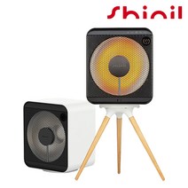 신일 1구 에코 큐브 전기 히터 가정용 사무실 발 난로 캠핑 히터 난방기, 그레이