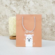 알파카 쇼핑백 오렌지 소 종이백 에코백 선물쇼핑백 선물쇼핑백 쇼핑백 에코백 종이백 종이봉투, 단품