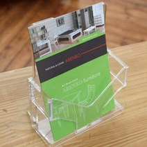 스탠드 디자인 카달로그 브로셔 안내물 꽂이 홀더 카탈로그 제품설명서 홍보물 벽걸이 세련된 상품설명서, A4-파랑