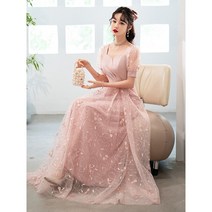 W-8 돌잔치 드레스 결혼식 2부 원피스 들러리드레스 합창단드레스