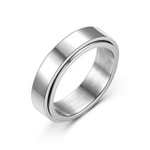 용반지 행운 인장 가이드링 남자 불안 Fidget 회 전자 반지 여성 부드러운 스테인레스 스틸 회전 회전식 펑크 록 안티 쥬얼리